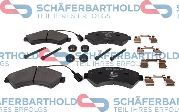Schferbarthold 315 27 127 01 11 - Тормозные колодки, дисковые, комплект autospares.lv