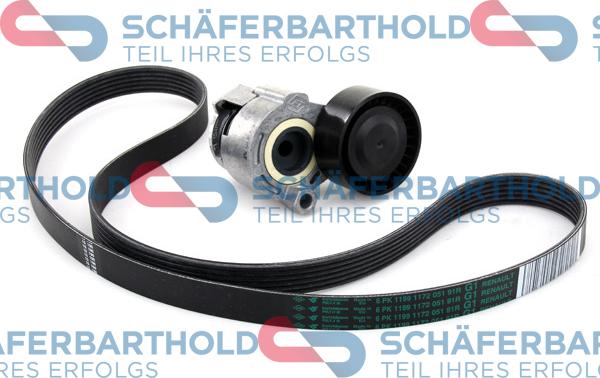 Schferbarthold 310 28 536 01 11 - Поликлиновый ременный комплект autospares.lv