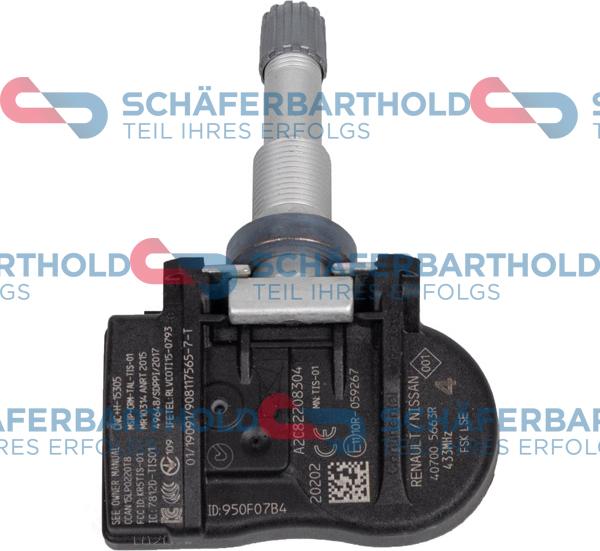 Schferbarthold 317 28 175 01 11 - Датчик давления в шинах autospares.lv