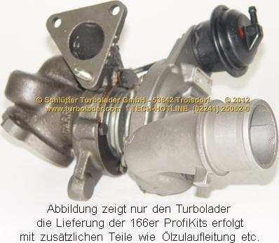 Schlütter Turbolader 166-09050 - Турбина, компрессор autospares.lv