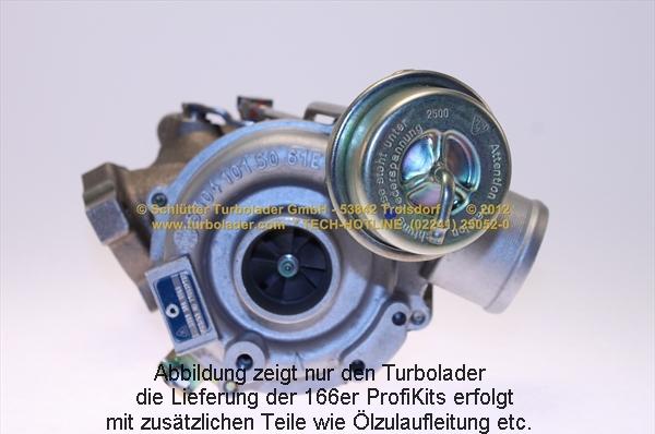 Schlütter Turbolader 166-00900 - Турбина, компрессор autospares.lv
