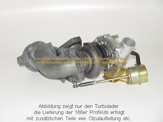 Schlütter Turbolader 166-00450 - Турбина, компрессор autospares.lv