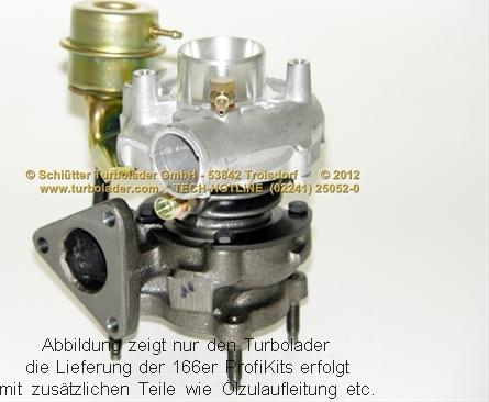Schlütter Turbolader 166-00500 - Турбина, компрессор autospares.lv
