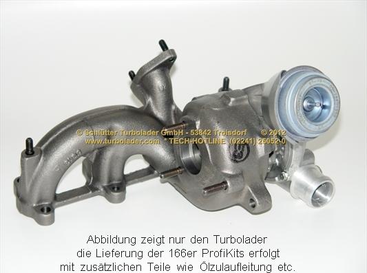 Schlütter Turbolader 166-01635 - Турбина, компрессор autospares.lv