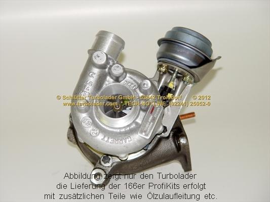 Schlütter Turbolader 166-00130 - Турбина, компрессор autospares.lv