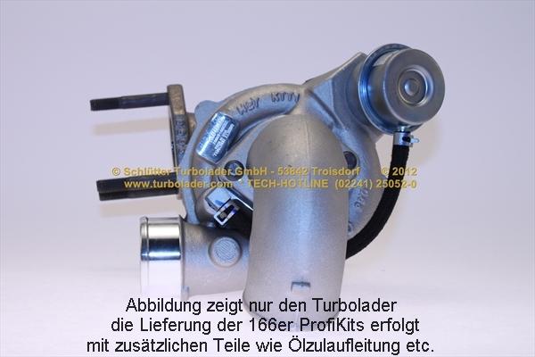 Schlütter Turbolader 166-00835 - Турбина, компрессор autospares.lv