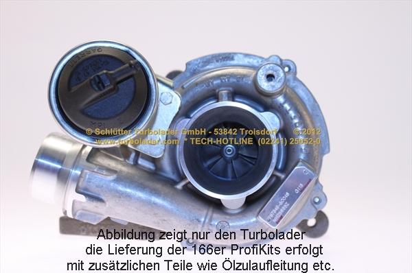 Schlütter Turbolader 166-00820 - Турбина, компрессор autospares.lv