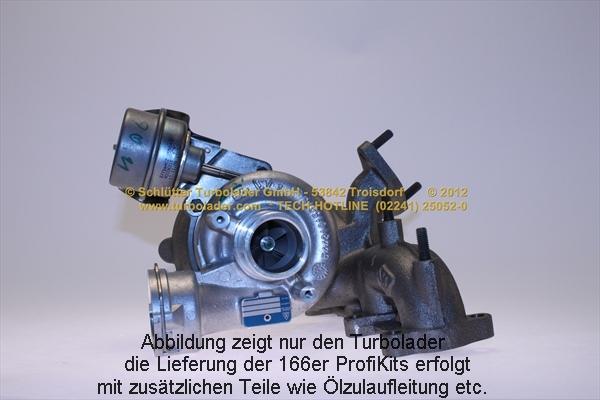Schlütter Turbolader 166-00301 - Турбина, компрессор autospares.lv