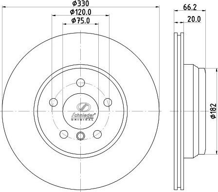 SCHNIEDER AUTOTECH BMS55.00370 - Тормозной диск autospares.lv