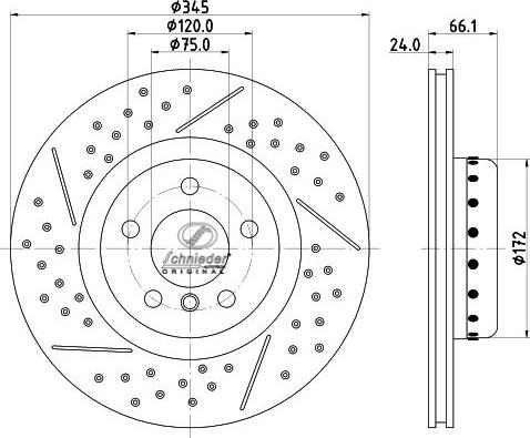 SCHNIEDER AUTOTECH BMS55.00378 - Тормозной диск autospares.lv