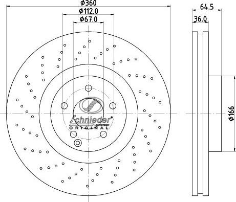 SCHNIEDER AUTOTECH BZS55.00097 - Тормозной диск autospares.lv