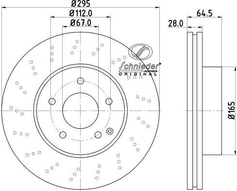 SCHNIEDER AUTOTECH BZS55.00056 - Тормозной диск autospares.lv