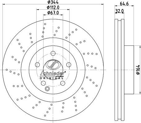 SCHNIEDER AUTOTECH BZS55.00058 - Тормозной диск autospares.lv