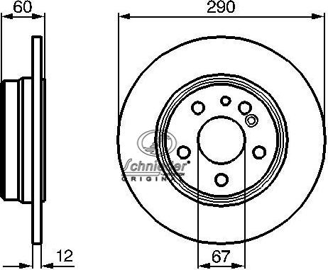 SCHNIEDER AUTOTECH BZS55.00015 - Тормозной диск autospares.lv