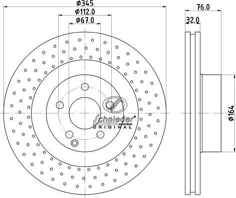 SCHNIEDER AUTOTECH BZS55.00084 - Тормозной диск autospares.lv