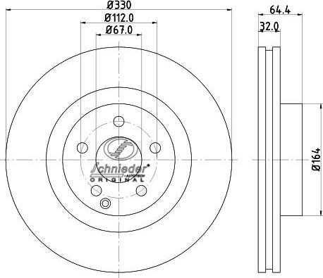 SCHNIEDER AUTOTECH BZS55.00070 - Тормозной диск autospares.lv