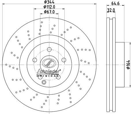 SCHNIEDER AUTOTECH BZS55.00349 - Тормозной диск autospares.lv