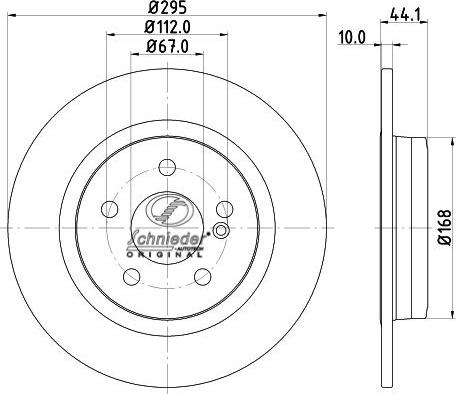 SCHNIEDER AUTOTECH BZS55.00359 - Тормозной диск autospares.lv