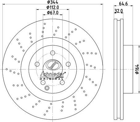 SCHNIEDER AUTOTECH BZS55.00331 - Тормозной диск autospares.lv