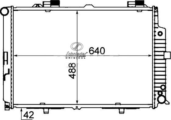 SCHNIEDER AUTOTECH BZS33.00047 - Радиатор, охлаждение двигателя autospares.lv