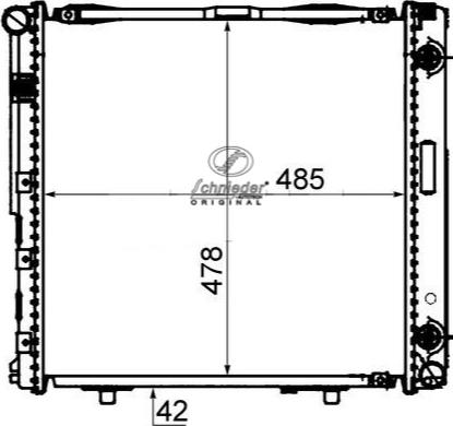 SCHNIEDER AUTOTECH BZS33.00056 - Радиатор, охлаждение двигателя autospares.lv