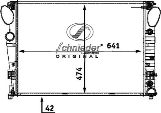 SCHNIEDER AUTOTECH BZS33.00081 - Радиатор, охлаждение двигателя autospares.lv