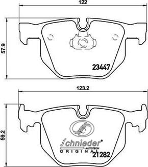 SCHNIEDER AUTOTECH SBP009-331 - Тормозные колодки, дисковые, комплект autospares.lv