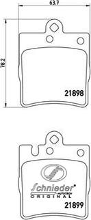 SCHNIEDER AUTOTECH SBP008-451 - Тормозные колодки, дисковые, комплект autospares.lv