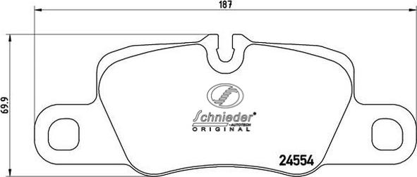 SCHNIEDER AUTOTECH SBP014-051 - Тормозные колодки, дисковые, комплект autospares.lv