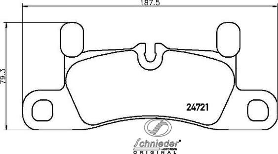 SCHNIEDER AUTOTECH SBP015-121 - Тормозные колодки, дисковые, комплект autospares.lv