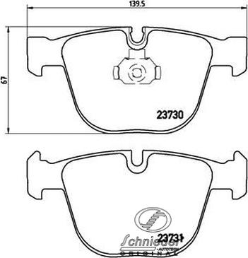 SCHNIEDER AUTOTECH SBP010-751 - Тормозные колодки, дисковые, комплект autospares.lv