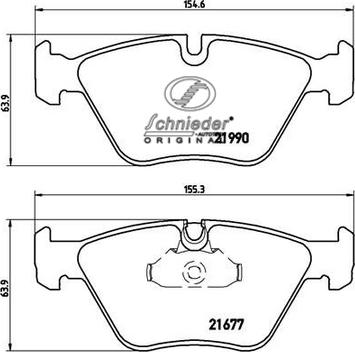 SCHNIEDER AUTOTECH SBP010-711 - Тормозные колодки, дисковые, комплект autospares.lv