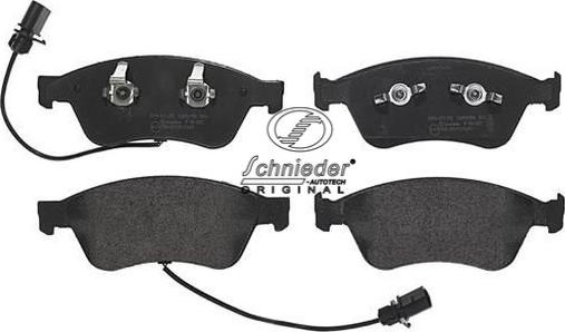 SCHNIEDER AUTOTECH SBP011-021 - Тормозные колодки, дисковые, комплект autospares.lv