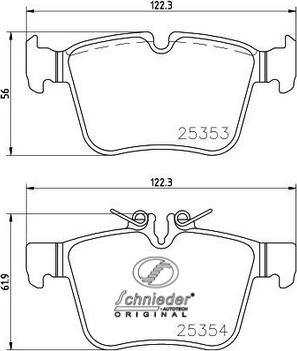 SCHNIEDER AUTOTECH SBP021-831 - Тормозные колодки, дисковые, комплект autospares.lv