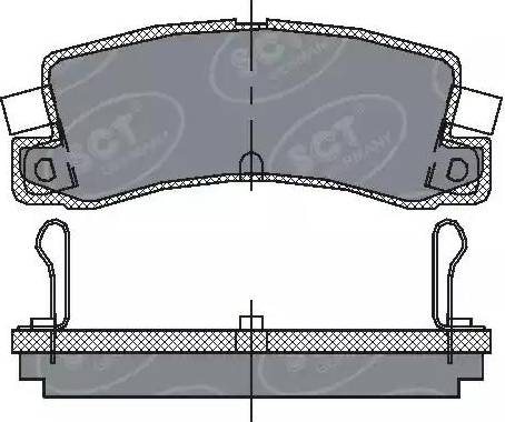 SCT-MANNOL SP 106 PR - Тормозные колодки, дисковые, комплект autospares.lv