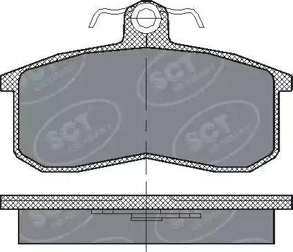 SCT-MANNOL SP 101 PR - Тормозные колодки, дисковые, комплект autospares.lv