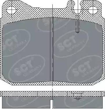 SCT-MANNOL SP 103 PR - Тормозные колодки, дисковые, комплект autospares.lv