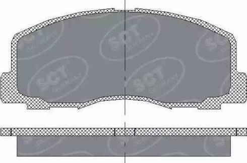 SCT-MANNOL SP 117 PR - Тормозные колодки, дисковые, комплект autospares.lv