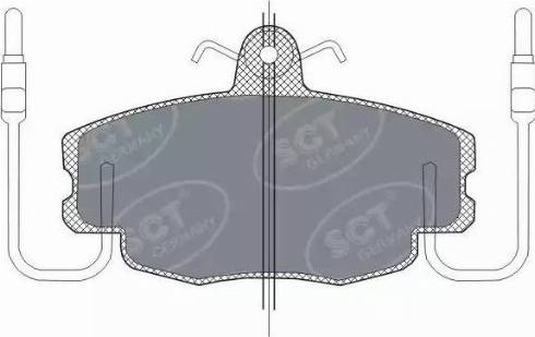 SCT-MANNOL SP 189 PR - Тормозные колодки, дисковые, комплект autospares.lv