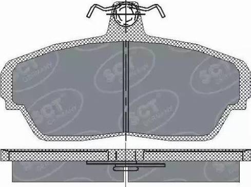 SCT-MANNOL SP 187 PR - Тормозные колодки, дисковые, комплект autospares.lv