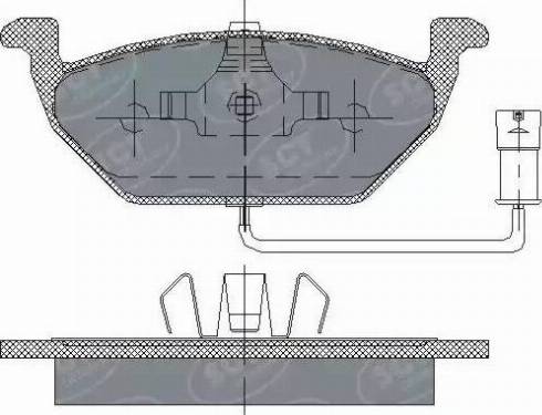 SCT-MANNOL SP 136 PR - Тормозные колодки, дисковые, комплект autospares.lv