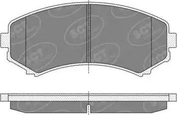 SCT-MANNOL SP 344 PR - Тормозные колодки, дисковые, комплект autospares.lv