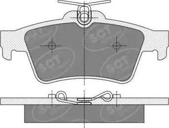 SCT-MANNOL SP 357 PR - Тормозные колодки, дисковые, комплект autospares.lv