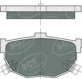 SCT-MANNOL SP 386 PR - Тормозные колодки, дисковые, комплект autospares.lv