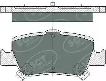 SCT-MANNOL SP 382 PR - Тормозные колодки, дисковые, комплект autospares.lv