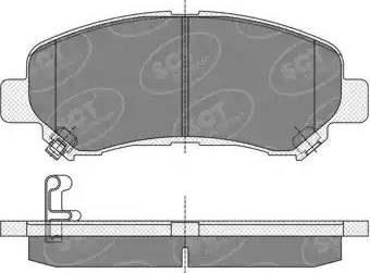 SCT-MANNOL SP 337 PR - Тормозные колодки, дисковые, комплект autospares.lv