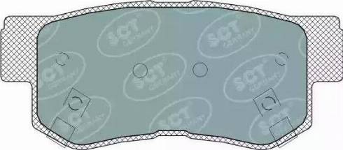 SCT-MANNOL SP 326 PR - Тормозные колодки, дисковые, комплект autospares.lv