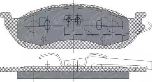 SCT-MANNOL SP 244 PR - Тормозные колодки, дисковые, комплект autospares.lv