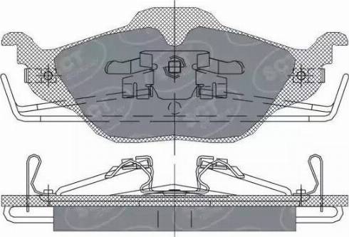 SCT-MANNOL SP 241 PR - Тормозные колодки, дисковые, комплект autospares.lv