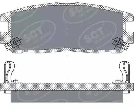 SCT-MANNOL SP 248 PR - Тормозные колодки, дисковые, комплект autospares.lv